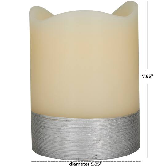 Cream Wax LED Flameless Candle